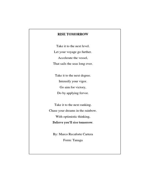 Tanaga, Diona, Haiku Poem Examples .